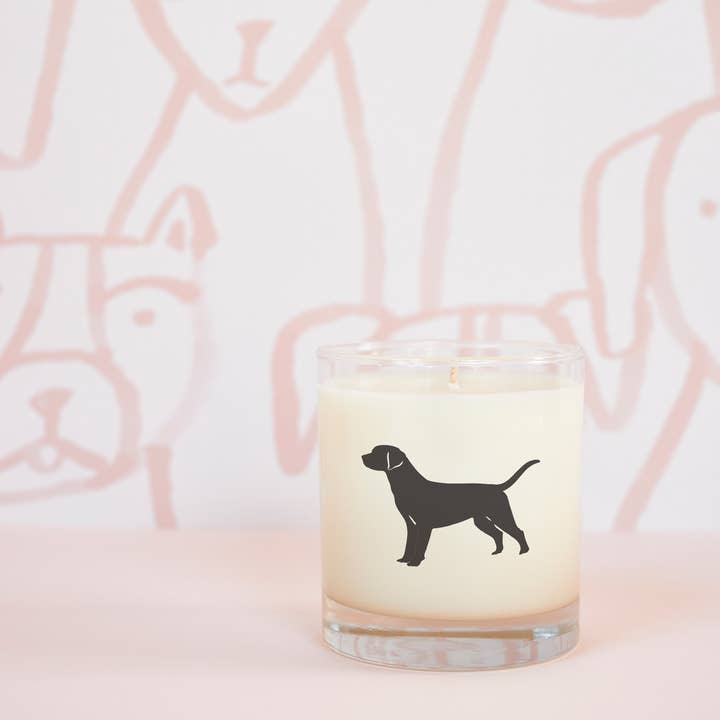 Scripted Fragrance - Wholesale Jar/Filled Candle - Rescue Dog Soy Candle in Drinking Glass Two-In-One Gift1