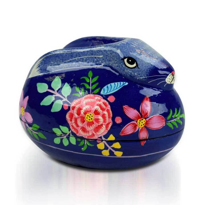 Royal Blue Bunny Box for wholesale by SERRV International