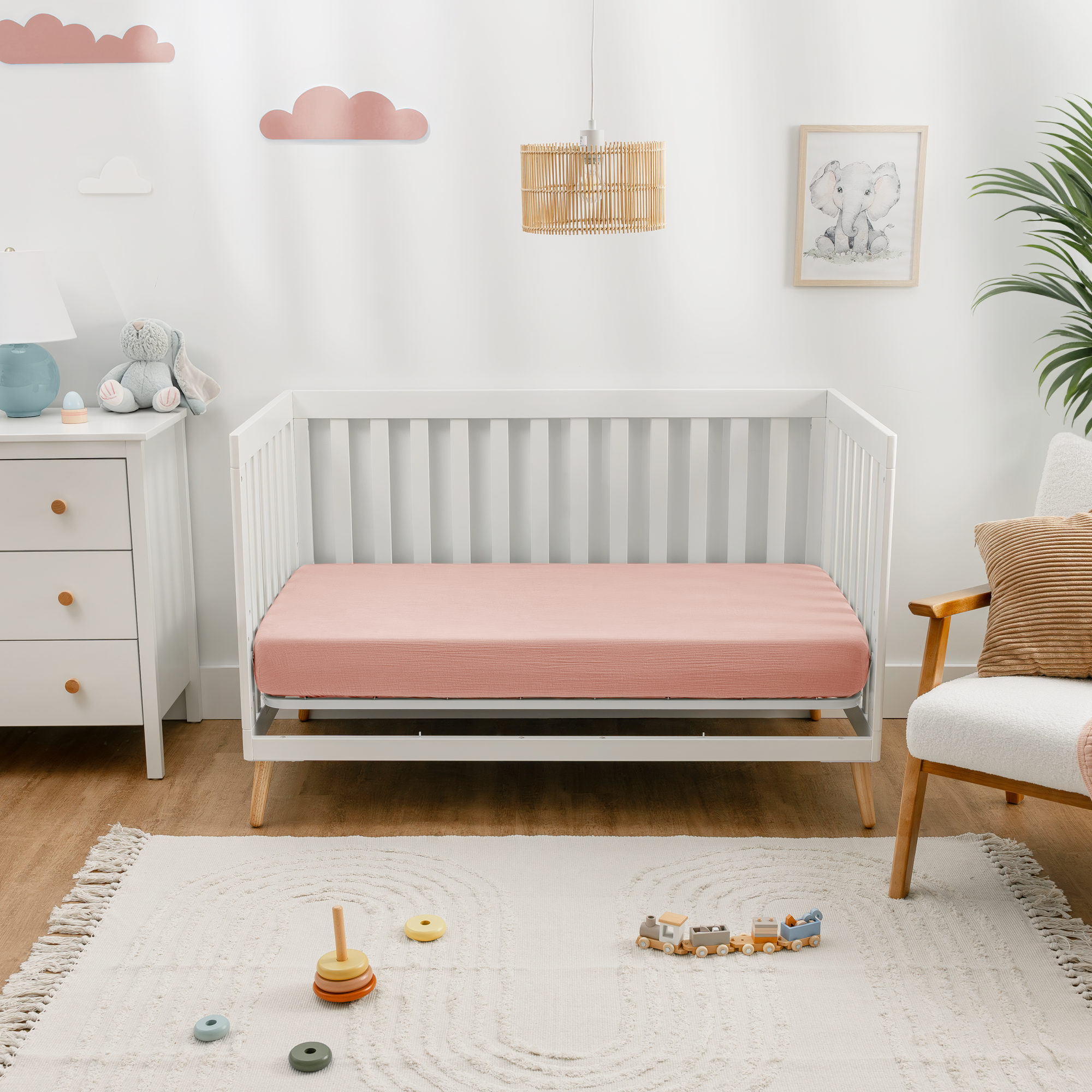 Comfy Cubs - Wholesale Cot/Crib Sheets - Muslin Cotton Fitted Crib Sheet, Soft Snug Fit by Comfy Cubs19