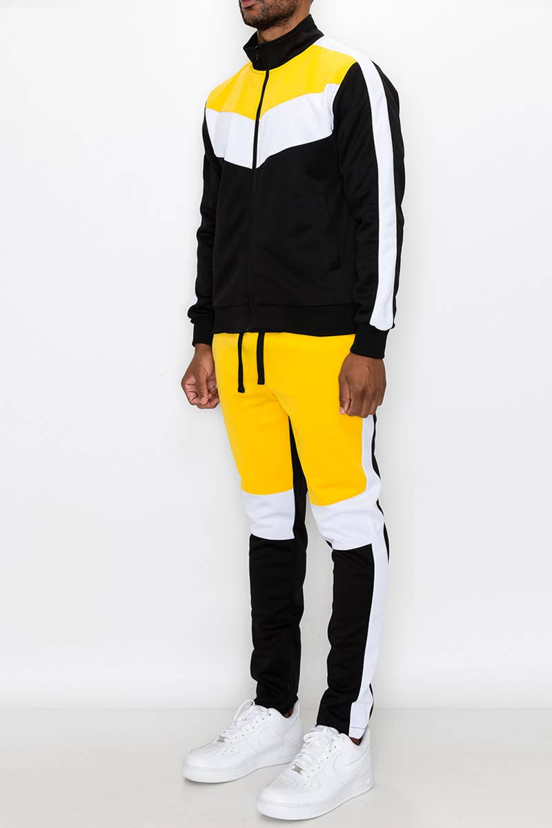 Victorious - Wholesale Tracksuit - Men's - ST553 Color Block Track Suits Set Pre-Pack9