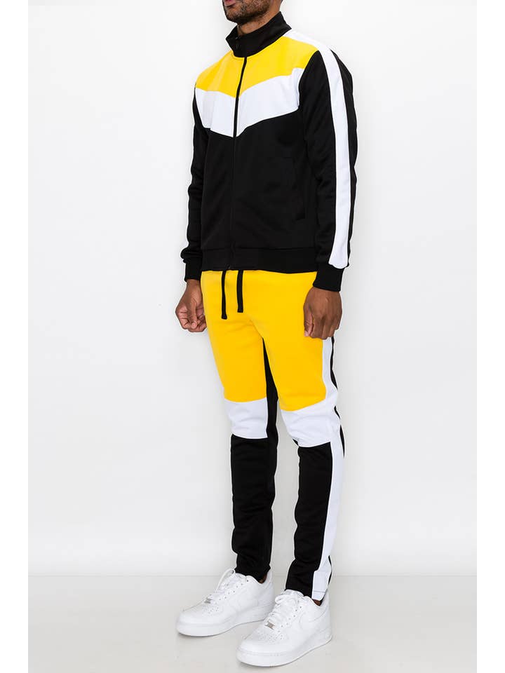 Victorious - Wholesale Tracksuit - Men's - ST553 Color Block Track Suits Set Pre-Pack14