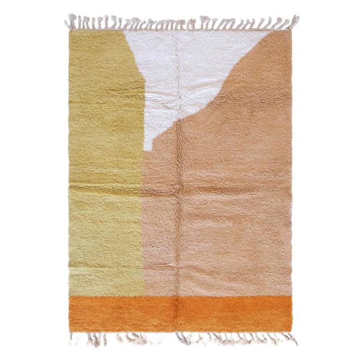 Autentisk og grafisk berbertæppe i uld 218 x 295 cm for engroshandel hos AFK Living