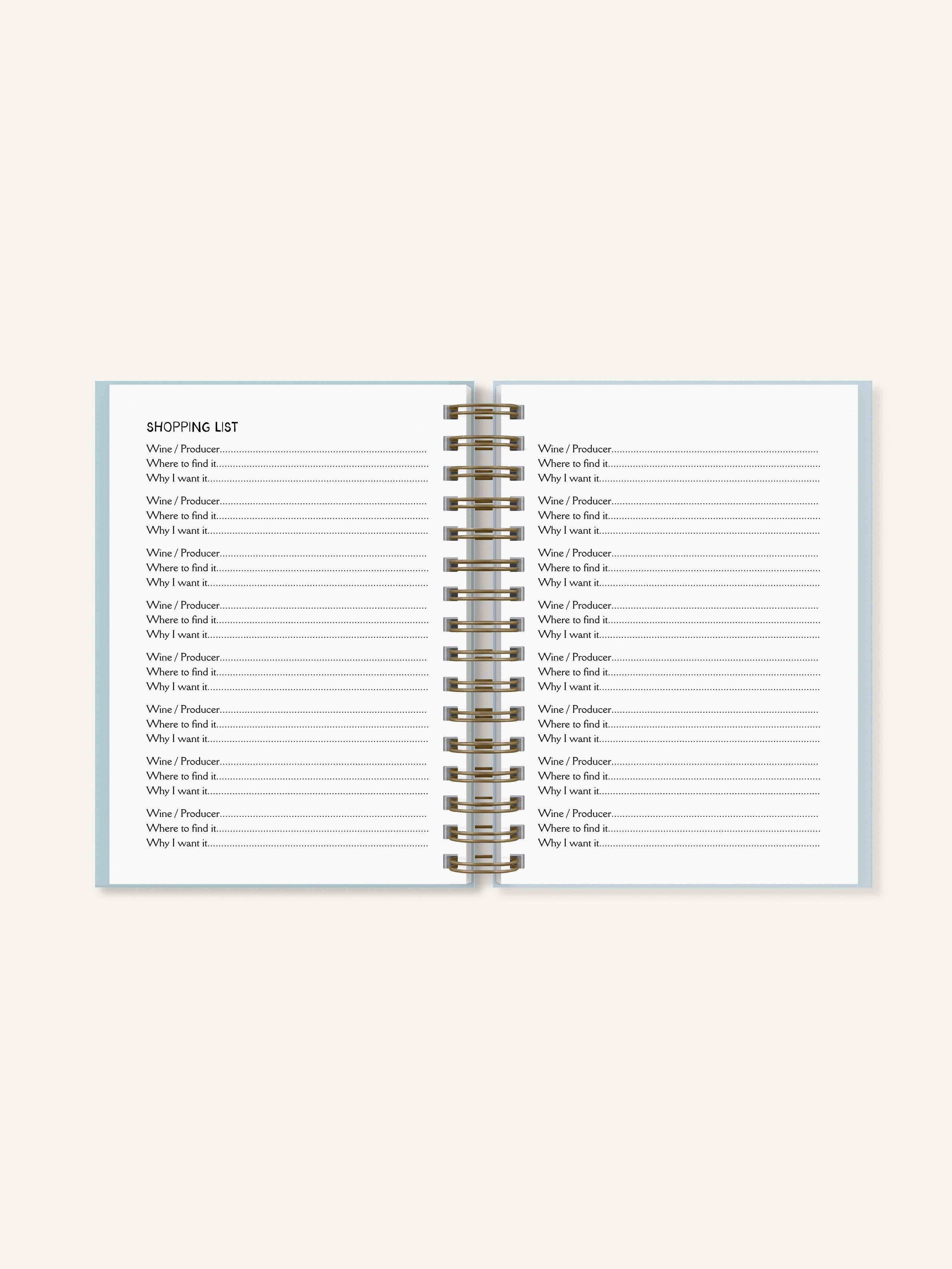 Sovende Bjorn - Wholesale Journal/Diary - Wine Journal - A5 Hardback Journal9