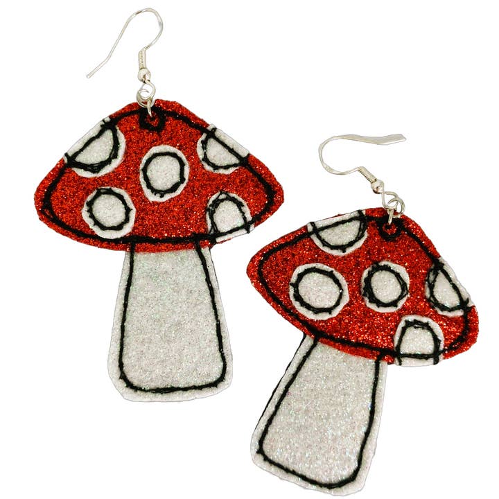 Orecchini Toadstool per la vendita all'ingrosso da parte di Bumblebee Design Treasures