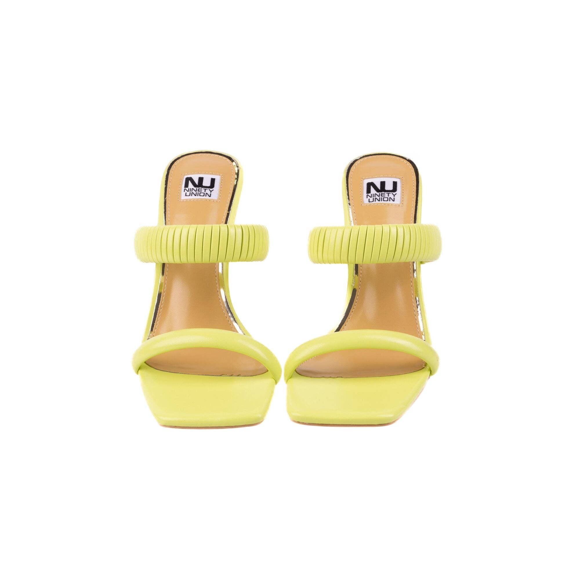 LADY COUTURE – Engroshandel Højhælede sko - Dame – Ninety Union RADDLE metalhæl plisseret tobåndsglide6