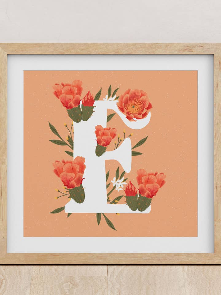 Impression artistique lettre E pour la vente par Illustrations Its Funny Howww Inc