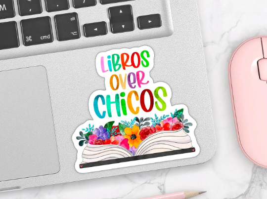 Quirky Latina Co - Wholesale Sticker - Libros over Chicos Waterproof Vinyl Sticker2