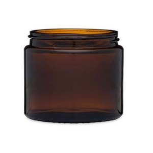 brown 12 oz glass candle jar with wood lid