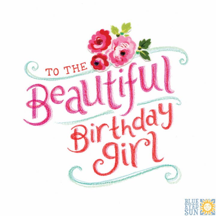 Blue Eyed Sun – wholesale Birthday card – Birthday Girl - Tahiti