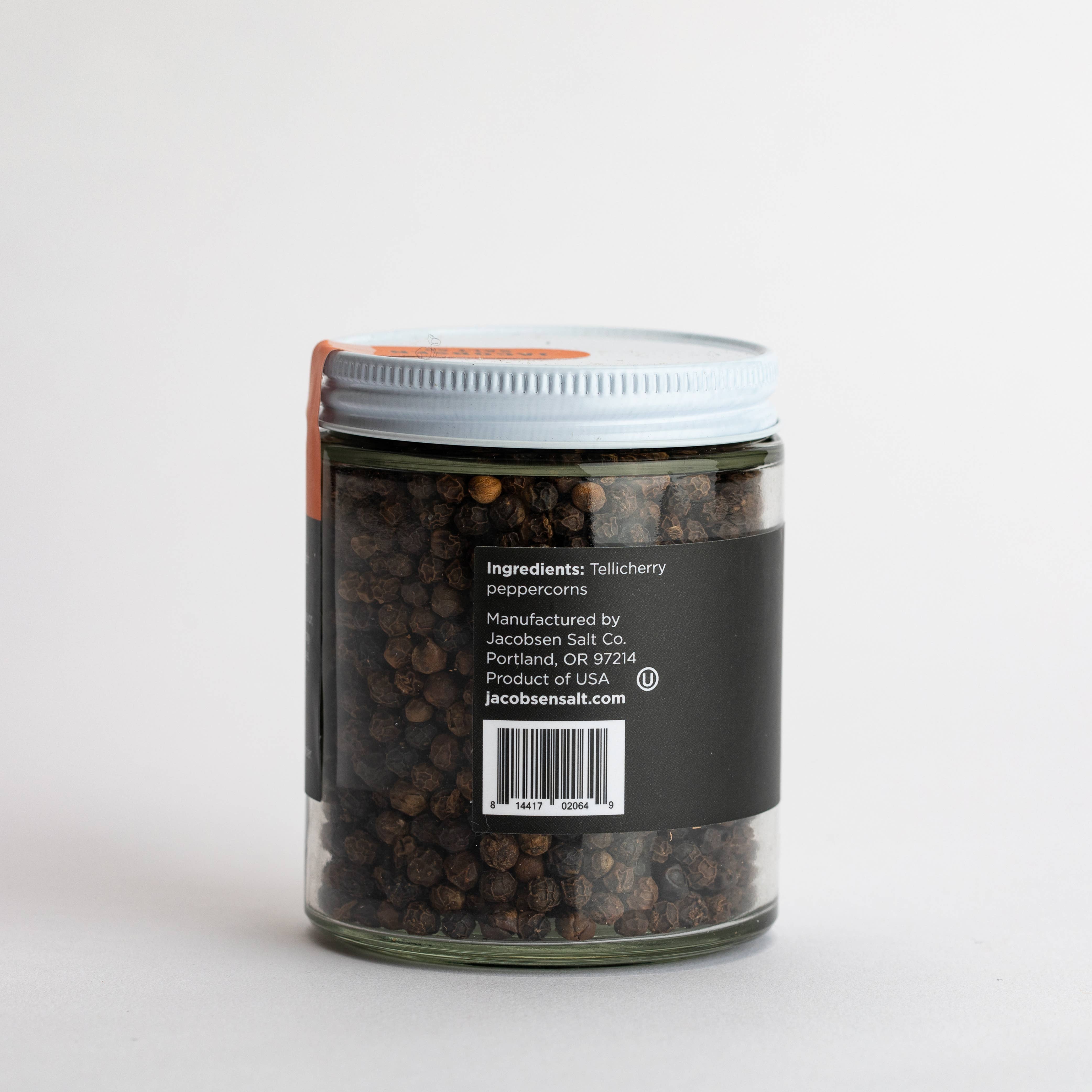 Jacobsen Salt Co. - Wholesale Pepper/Peppercorns - Tellicherry Peppercorns, Refill Jar3