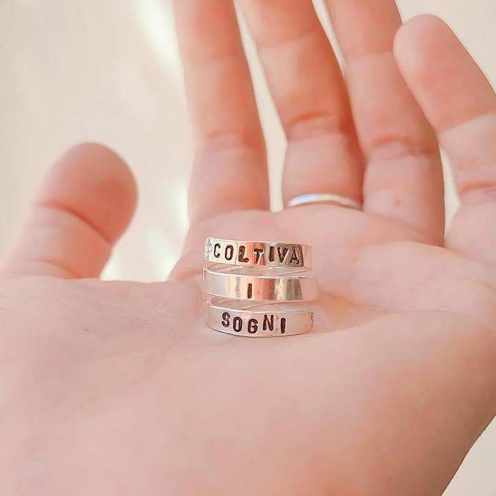 Loti jewels - Wholesale Band/Stacked Ring - ROUND RING IN 925 SILVER WITH ENGRAVING5