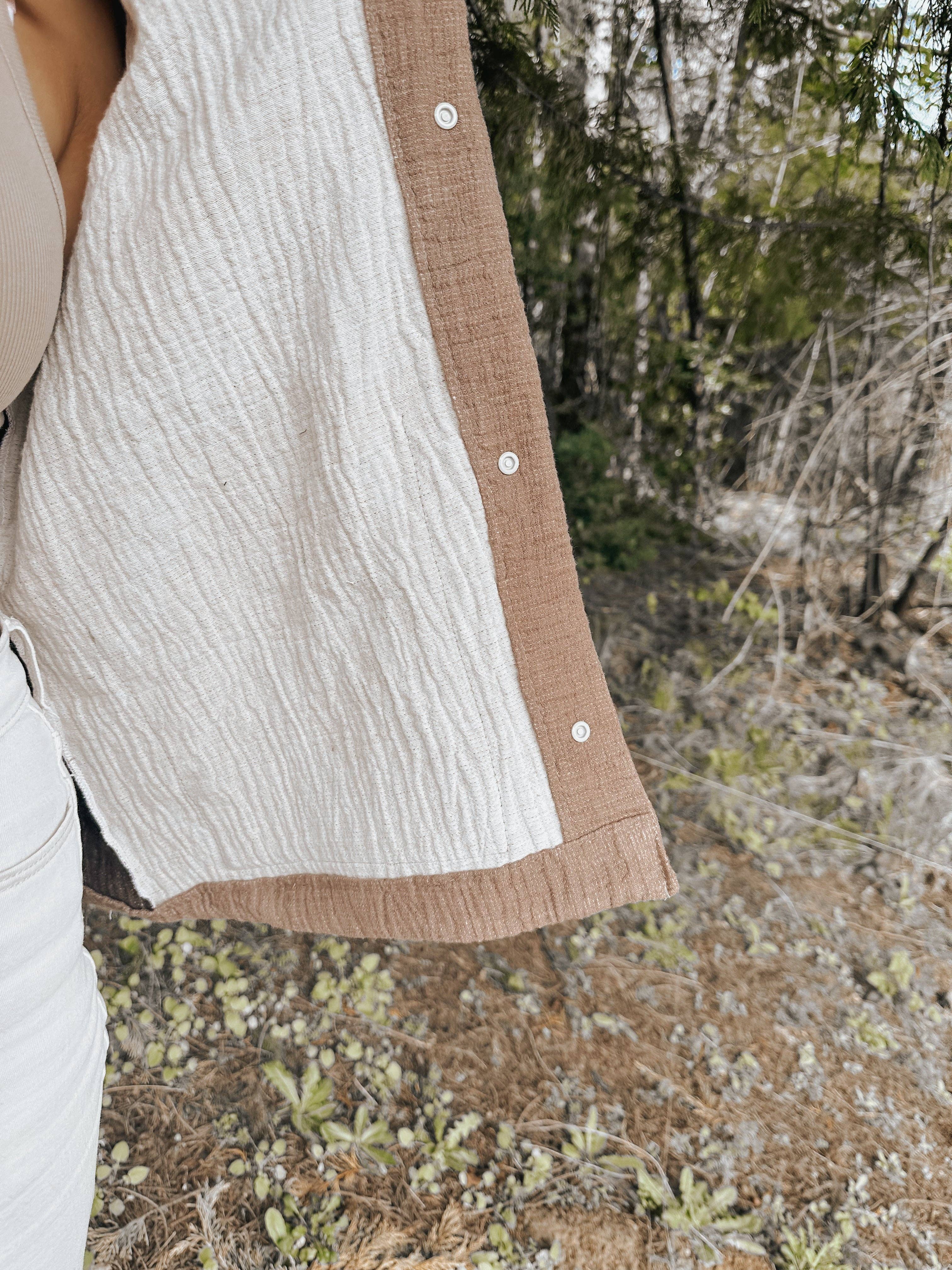 ISEE FABRIC - Wholesale Fabric - Double Sided Linen Cotton Woven Gauze3