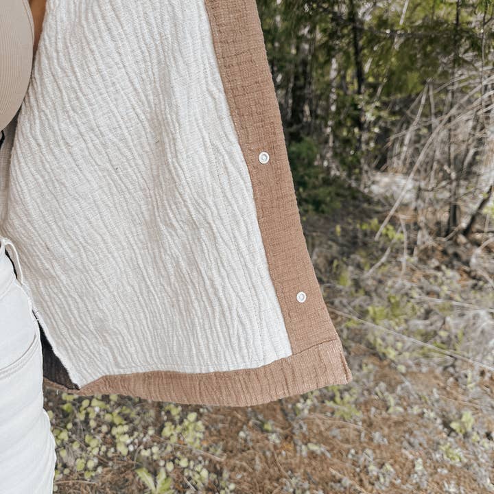 ISEE FABRIC - Wholesale Fabric - Double Sided Linen Cotton Woven Gauze3