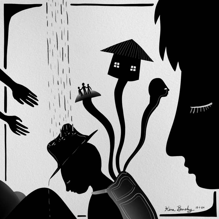 "Backpack" - Signed Art Print for wholesale by All Around Artsy