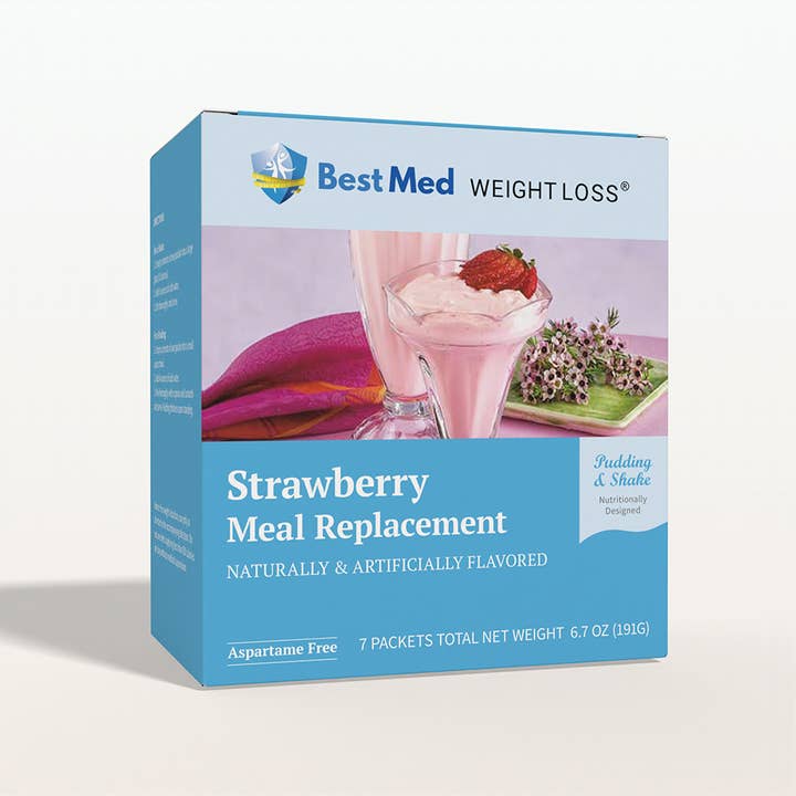BestMed Strawberry High-Protein Meal Replacement Shake (7ct) for wholesale by BestMed