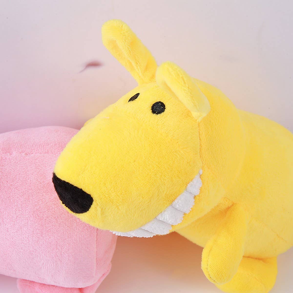 PAWPAWwholesale - Wholesale Pet Plush Toy - Dog - Smile Big Teeth Chew Toy, Squeaky Fun for Pets_CWMM54557