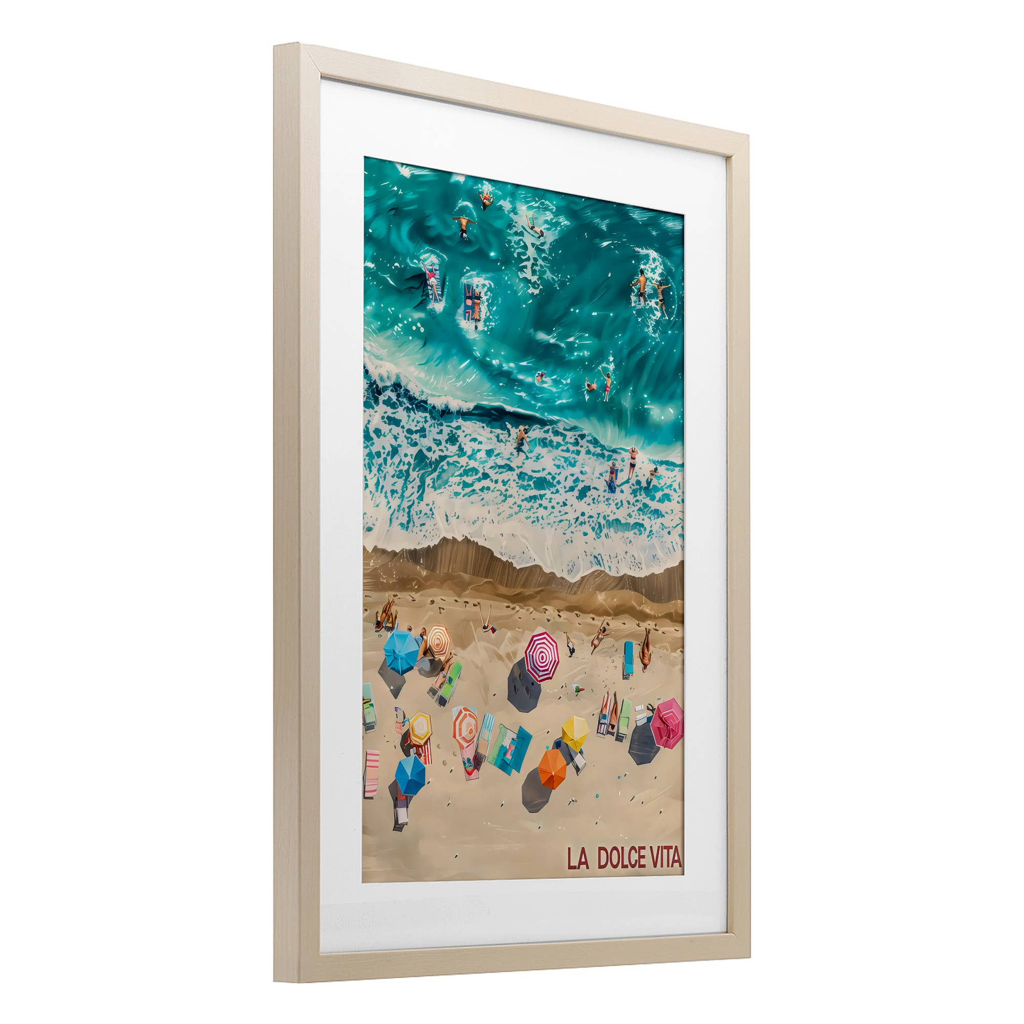 Stupell Industries - Wholesale Wall Sign - Family Beach Dolce Vita - Print Under Glass Wall Art8