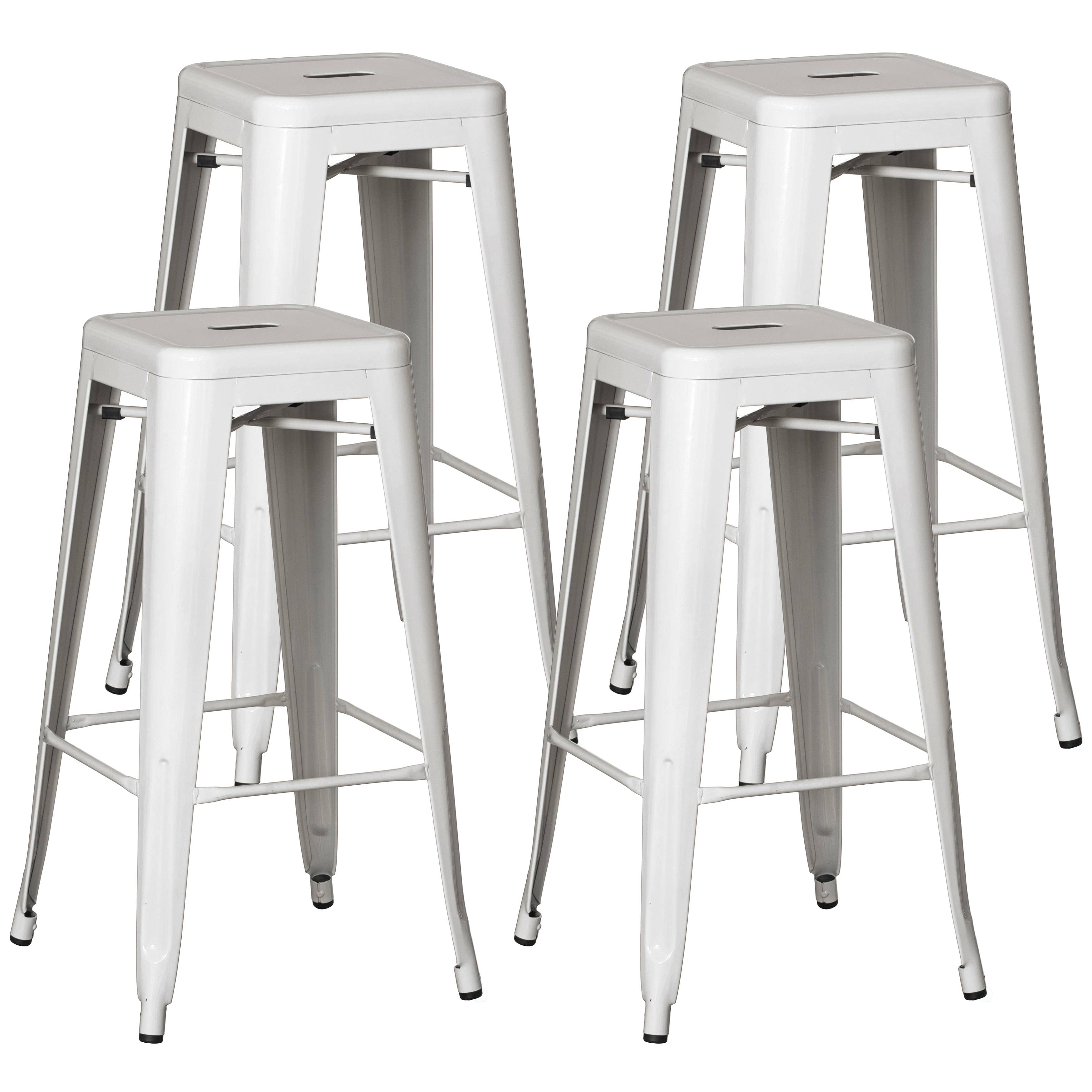 Quickway Imports - Wholesale Stool - 30" Backless Metal Bar Stool, Stackable, Heavy-Duty5