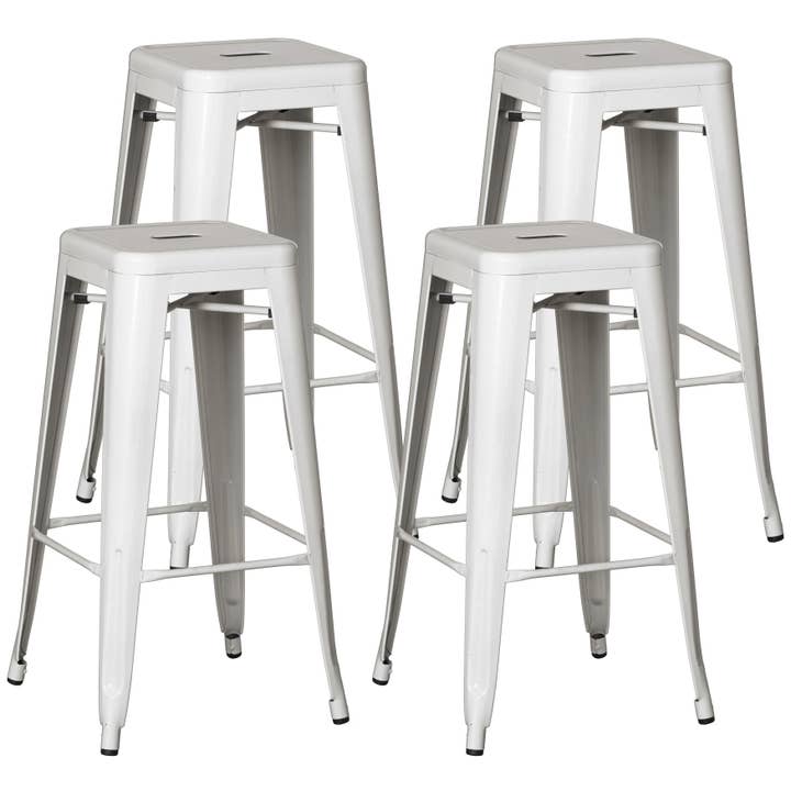 Quickway Imports - Wholesale Stool - 30" Backless Metal Bar Stool, Stackable, Heavy-Duty5