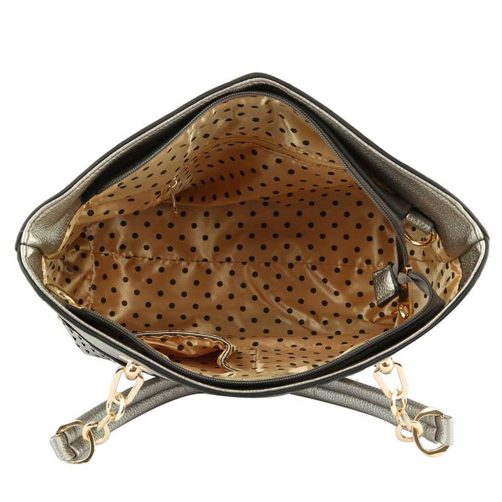 Handbag Factory Corp - Wholesale Tote Bag - Women's - Rhinestone Accent Accessorized Handbag Set
