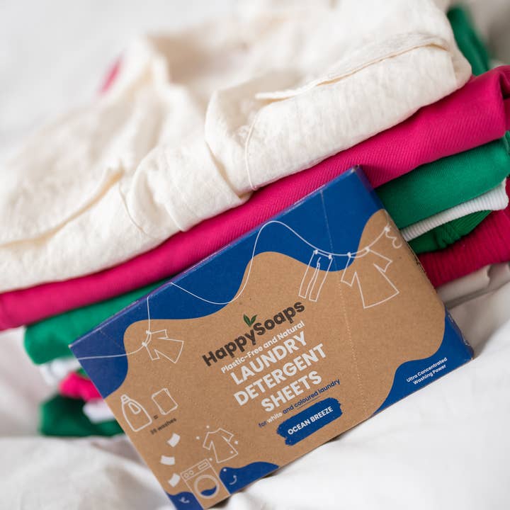 HappySoaps - Wholesale Laundry Detergent Powder/Pods - Laundry Sheets - Colored Laundry - 35 pieces3
