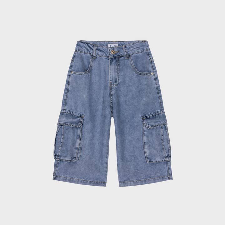 TB-YX8644-80 - Short en jean pour garçons adolescents pour la vente par Ativo Kids