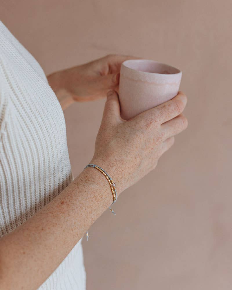 Pikfine eGbR – Engroshandel Perlearmbånd – Glas perlearmbånd „Nila“ /sølv og forgyldt2