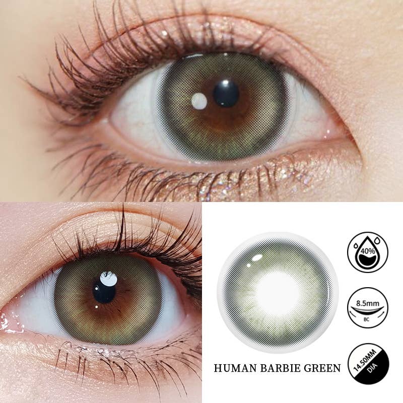ELKLENS – Engroshandel Kontaktlinser – ELKLENS Barbie Grønne Kontaktlinser2