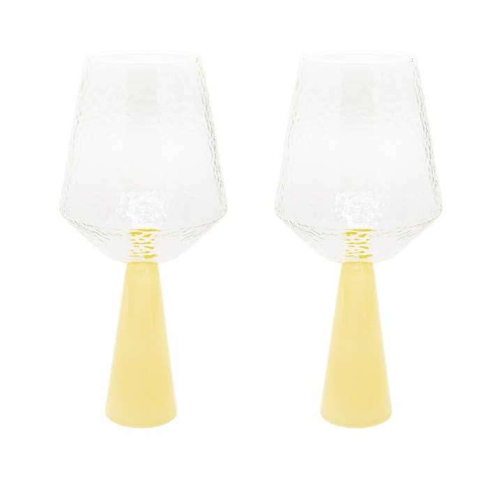 Brut Homeware – Großhandel Weingläser – Weinglas Claude, klar/topas opak, 2er-Set