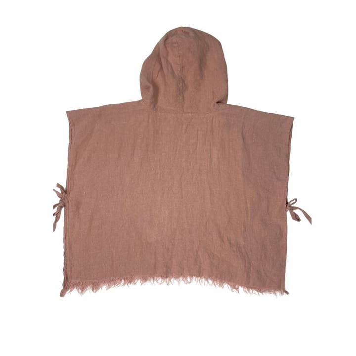 Anchor & Arrow - Wholesale Poncho Towel - Kids & Baby - Linen Hooded Poncho Towel - Blush7