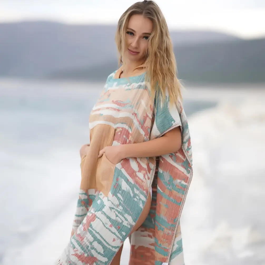 Bagno Milano - Vente Peignoir – femme - Collection de peignoirs et ponchos en peshtemal bio Bagno Milano65