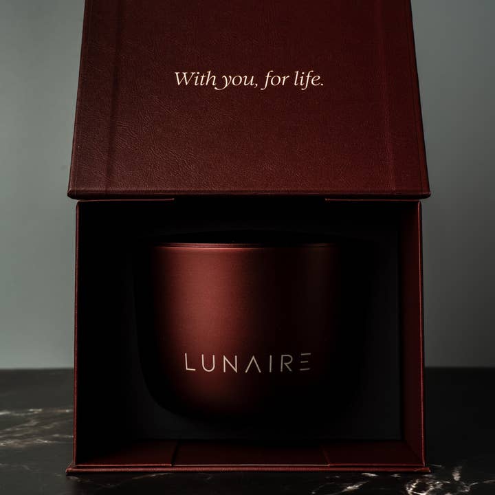 Lunaire - Wholesale Jar/Filled Candle - Forever Jar Burgundy | Aluminium Forever Candle10