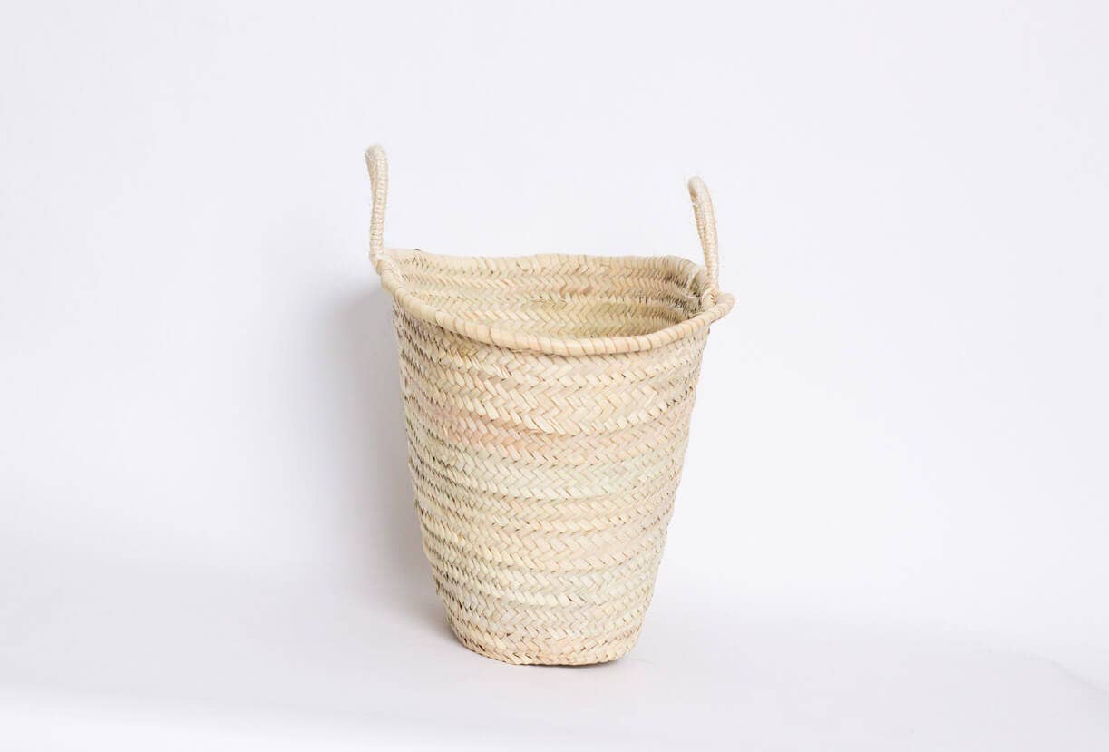 High crafty - Wholesale Basket - Handcrafted Short Handle Palm Basket – Elegant Christmas Bas5