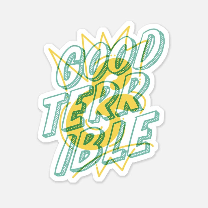 Pegatina Good & Terrible para venta al por mayor de Ginger & Lime Print Shop