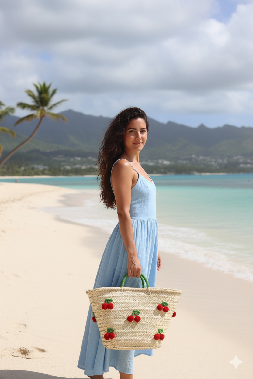 craftberber - Wholesale Beach Bag - French basket bag, Natural Bag, Beach Bag, Handmade Bag2