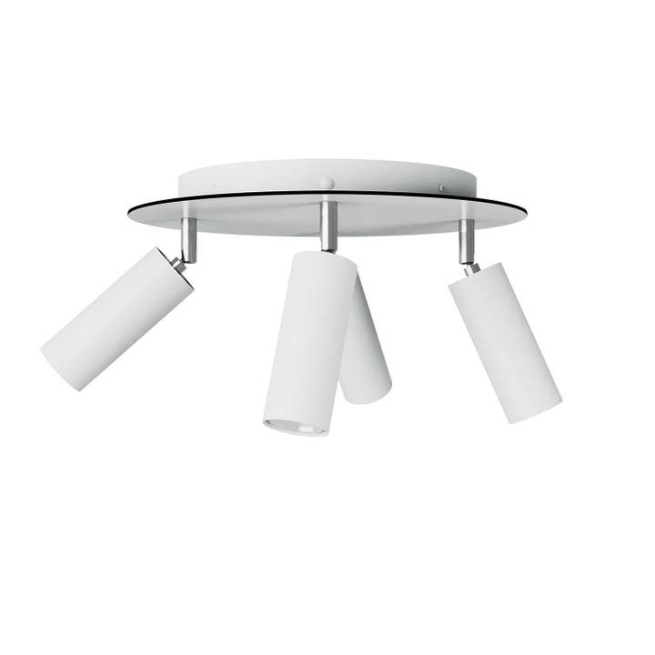 Lampada a 4 faretti con paralume Tub-E14 e Rose-One XXL rotondo per la vendita all'ingrosso da parte di LIGHTINUP S.R.L.