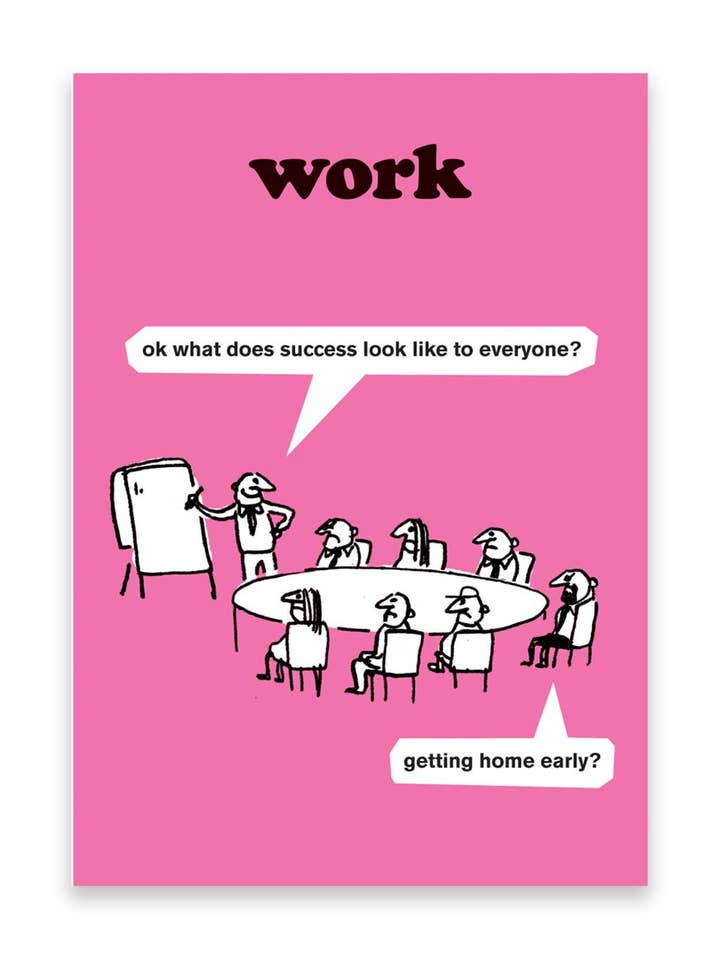 Poster amusant de Modern Toss au format A3 Get Home Early pour la vente par Brainbox Candy