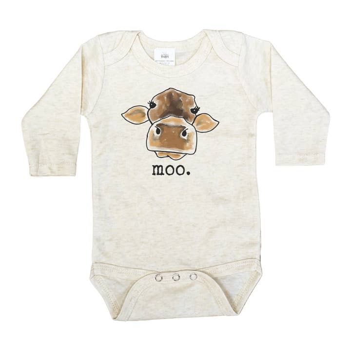 Barefoot Baby - Wholesale Bodysuit (Non-Footed) - Baby - MOO Cow Farm Country Western Newborn Boutique Baby Clothing