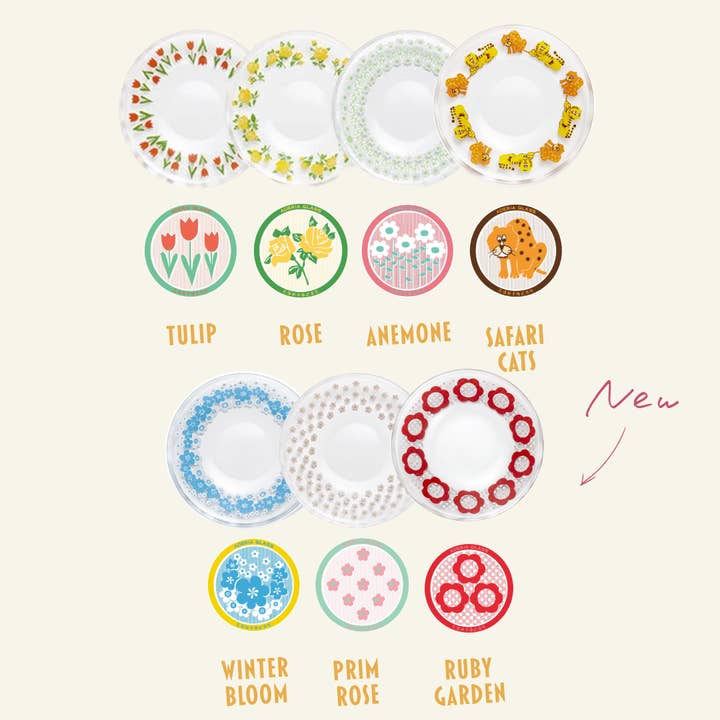 ADERIA - Wholesale Decorative Plate/Dish/Bowl - ADERIA Retro | Mini Plate | 16 Pattern Options19