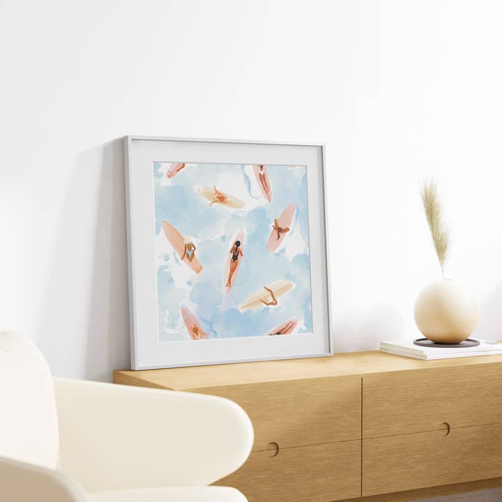 Haus and Hues - Wholesale Picture Frame - White Square Metal Frame with Glass