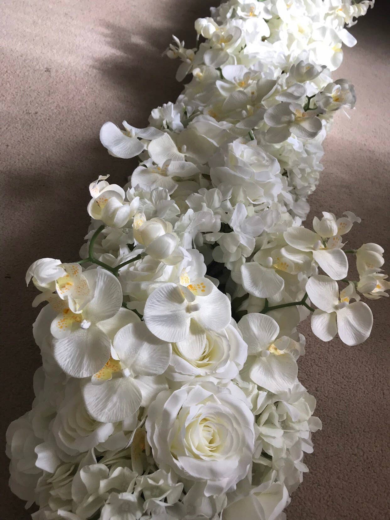 IVY CRUZ – wholesale Bunting/garland – Orchids Flower Garland, White Rose Flower Garland, Orchid4