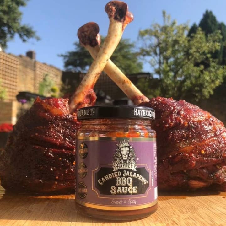 Haynes Gourmet UK - Wholesale BBQ Sauce - Haynes Candied Jalapeno BBQ Sauce, the Perfect Burger Sauce