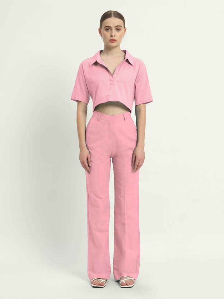 Set coordinato rosa fondente Vintage Vogue per la vendita all'ingrosso da parte di Thevasa