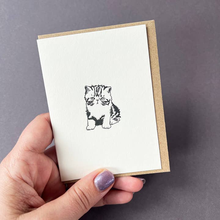 Penguin Ink – wholesale Everyday greeting card – George Cat Card1