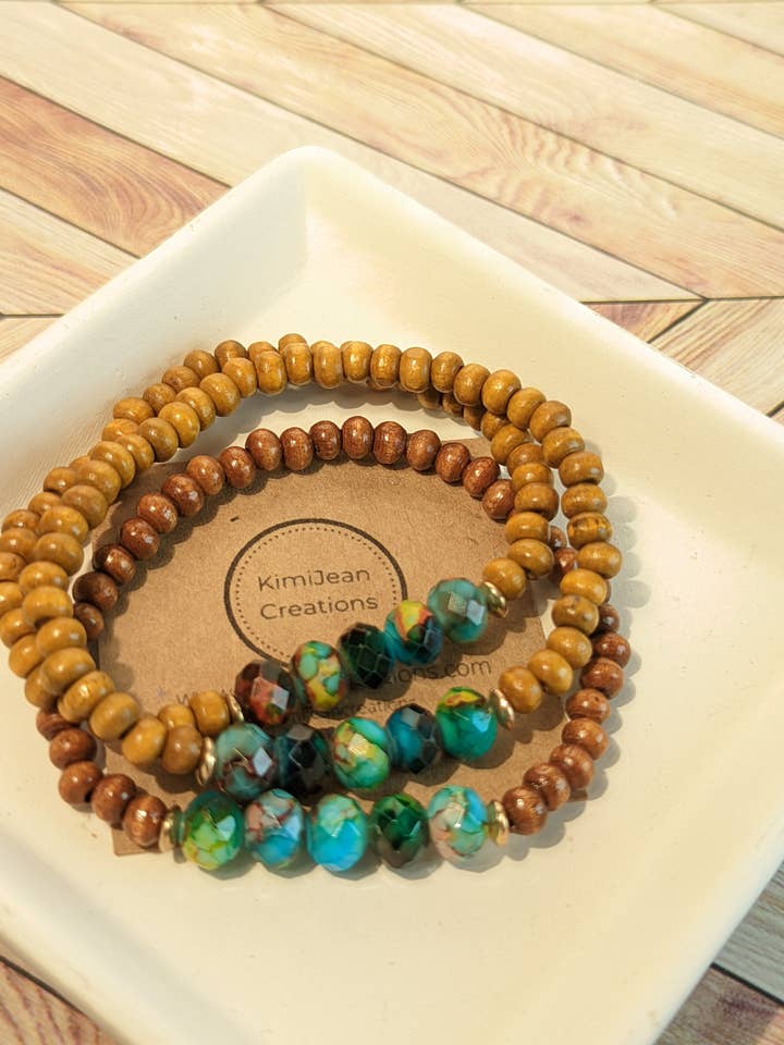 Diffuser Rainbow Swirl armband. Armband met etherische olie. voor wholesale door KimiJean Creations