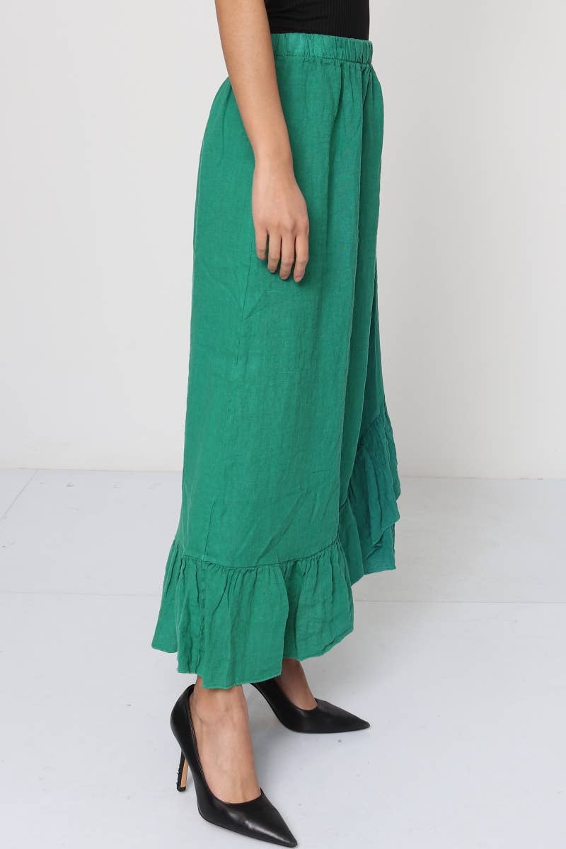 LÉA & LUC - Wholesale Skirt - Women's - 100% Linen Skirt REF. 80027