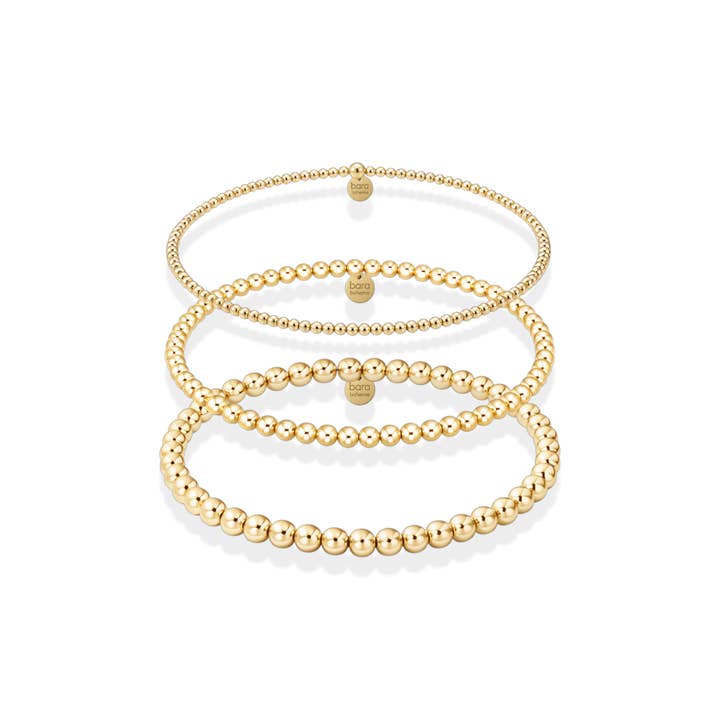 Paris | Gold Filled Beaded Bracelet Stack for wholesale by bara boheme