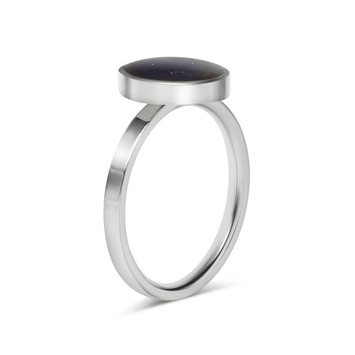 WJW - Wholesale Single Stone/Solitaire Ring - Stainless Steel Mood Ring