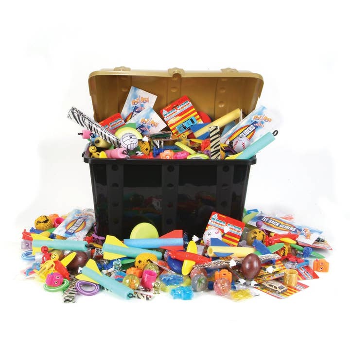 TREASURE CHEST TOY ASSORTMENT (500PCS/CASE) LLB kids toys for wholesale by La Luna Bella - Toys