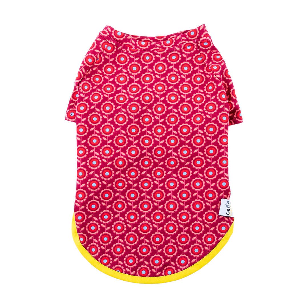 Groc Groc - Wholesale Pet Shirt - Dog - Groc Groc Nun Flores Dog T-Shirt3